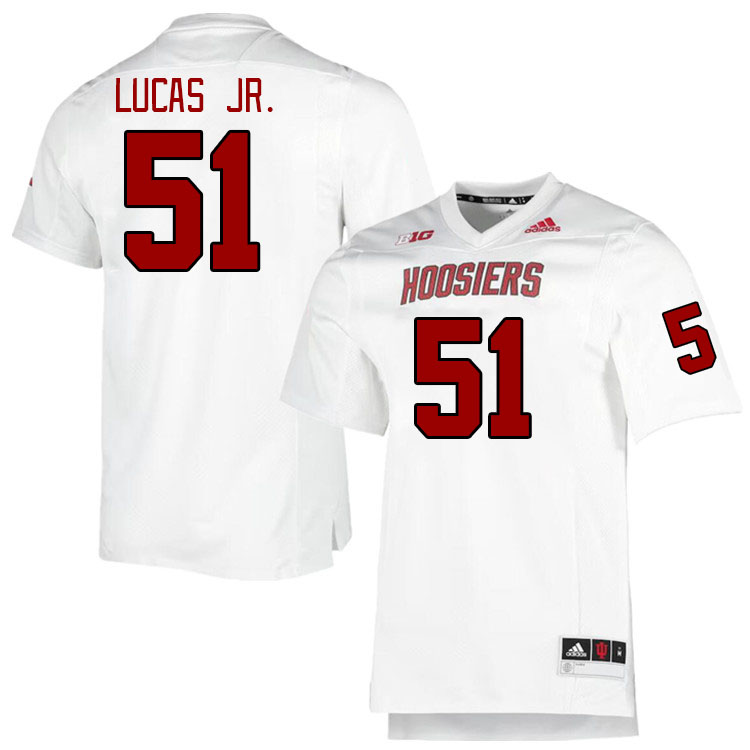 Men #51 Patrick Lucas Jr. Indiana Hoosiers College Football Jerseys Stitched-Retro